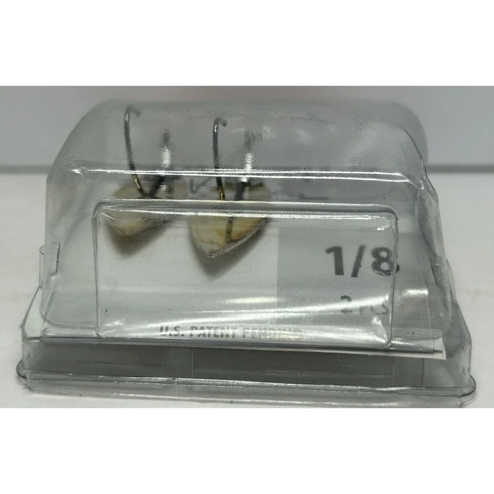 VMC Gliding Jig Willow 1/8‎ Antique Gold 2-Pack Flashing Action NOS